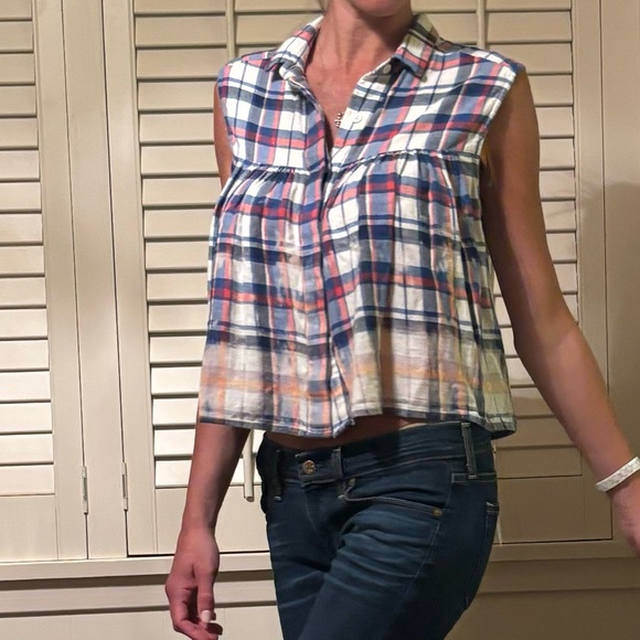 SEA New York plaid top - Picture 10 of 12